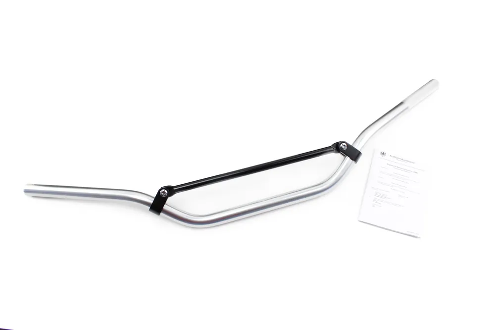 TRW Moto Styling Cross Lenker mit ABE - 80 cm - Chrom mit Strebe für Motorrad Moped Quad Mofa Heißes Angebot