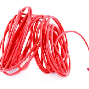 Preiswert Kabel 5m Rot mit einfachen isolierten Einzelader Querschnitt 0,5mm² Zweirad PKW