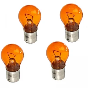 [Paket] 4x Lampe 12V - Orange - 21W - BAU15S - Mit E-Prüfzeichen - Motorrad Moped Roller Jetzt Kaufen