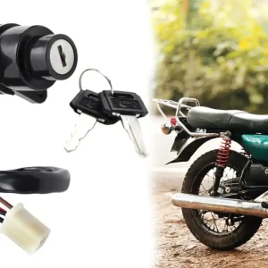 Ausverkauf Zündschloss für Yamaha DT MX, Schloss Zündung + 2 Schlüssel, 4 Polig, 38mm Befestigung