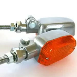 2 INDICATORS (indicators, winkers) ALU/alloy polished, with e-mark! Sale