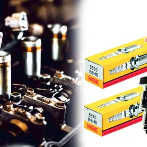 Neu [Paket] 2x Zündkerze B8HS 5510 von NGK, Gewinde Ø 14mm für Mofa, Roller, Moped, Motorrad, Quad, ATV - auch für Simson, Kreidler, Yamaha