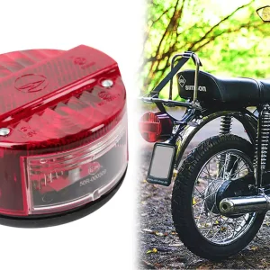 Rabatt Bremsschlussleuchte 12V Rücklicht Rückleuchte Bremsschlusskennzeichenleuchte für MZ ETZ125 ETZ150, Simson KR51/2 S51 S70 SR50 SR80, Ø120mm, E-Prüfzeichen, ohne Leuchtmittel