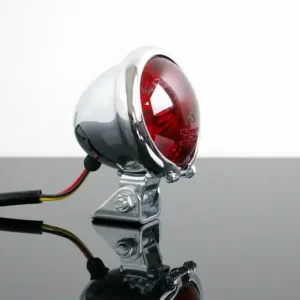 Bates Style LED Rücklicht Chrom/rot, ECE Neu