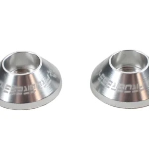 Heißes Angebot 1 Paar konische Zierringe für Lenkergewicht aus Aluminium 6061, Farbe Silber, Innendurchmesser 6,1mm