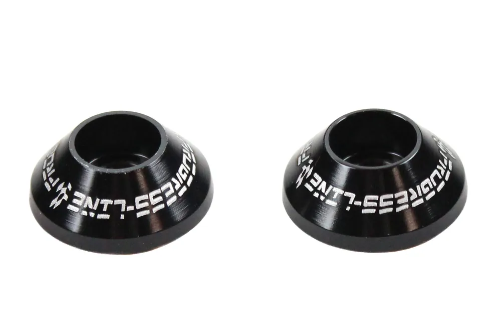 1 Paar konische Zierringe für Lenkergewicht aus Aluminium 6061, Farbe Schwarz, Innendurchmesser 6,1mm Sale