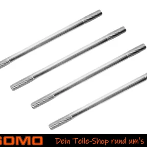 [Paket] 4x Zylinder Zuganker Stehbolzen Zylinderbolzen für Zündapp LC 130,5mm Mofa, Moped, wassergekühlt Neue Ware
