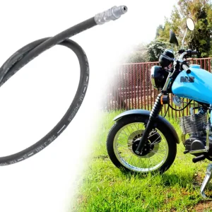 Sonderangebot Bremsschlauch Funktionslänge 870mm, gesamt 900mm, Bremsleitung für Scheibenbremse, gerader Anschluss M10, MZ ETZ 125 150 250 251 301