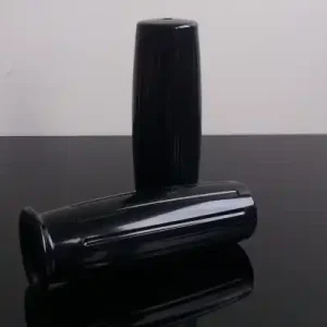 Grips, RUBBER GRIPS, black, Amal-style, for 22mm handlebars Neuheit