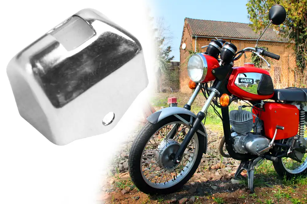 Kappe für Blinkschalter verchromt mit Ausschnitt für Simson S50, MZ ES125, ES150, ES175, ES250, ES300, ETS125/1, ETS150/1 Saisonangebot