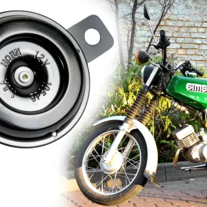 Preiswert Universal Hupe Horn Signalhorn 12V 1,5A DC Ø 65mm, 105dB, mit E-Zeichen, schwarz, für Retro Roller, Moped, Quad, Motorrad, Simson