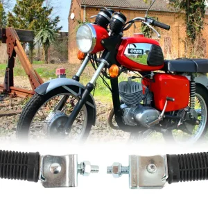 Soziusfußrasten alte Ausführung, Fußrasten Satz Beifahrer für MZ ES175, ES250, ETS250, ETZ125, ETZ150, ETZ250, ETZ251, ETZ301, TS250 Neue Kollektion