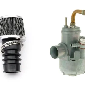 Super-Preis [Paket] 12mm Tuning Vergaser Bing Nachbau im Set mit Powerfilter für Puch-Maxi Kreidler amp; Zündapp Herkules Sachs Mofa
