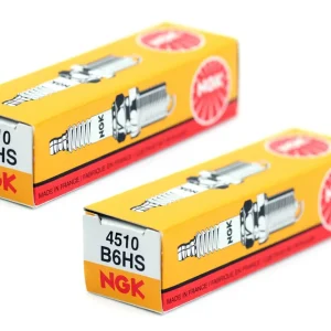 [Paket] 2x NGK B6HS Hochleistungs Zündkerze 2er Set Ø14mm für Motorrad Auto Boot Quad Motor Motorroller Kleinkrafträder PKW Stock Nr. 4510 Wochenendangebot