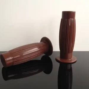 Kracherpreis 2 classic BESTON handles, rubber grips v. KICKSTARTER, brown