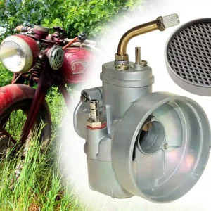 Expressversand [Paket] Tuning Vergaser 17mm, Bing Vergaser 2-Takt + Luftfilter für Kreidler, Hercules, Zündapp, Puch, Sachs, DKW, Motorrad und Moped