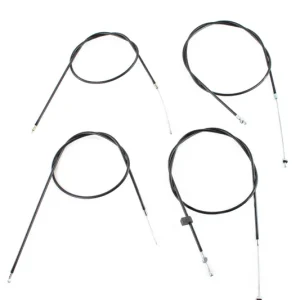 Schneller Versand Bowdenzugsatz MZ TS ETZ 125 150 Bowdenzüge Bremse Gas Starter Kupplung schwarz 4-teilig