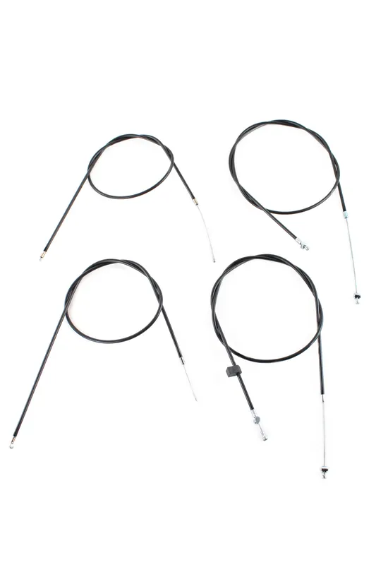 Schneller Versand Bowdenzugsatz MZ TS ETZ 125 150 Bowdenzüge Bremse Gas Starter Kupplung schwarz 4-teilig