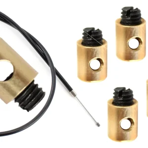 [Paket] 4 Schraubnippel Klemm-Nippel Ø 5mm x 7mm Universal Gaszug Bowdenzug Seilzug für Simson MZ AWO DKW BMW EMW Zündapp Sofort Bestellen