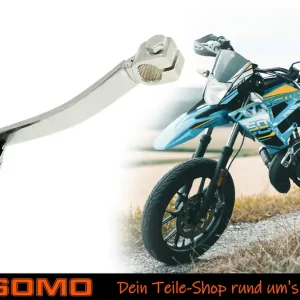 Schalthebel für Schaltmopeds mit Piaggio / Derbi D50B0, EBE050 Motor, wie Aprilia Derbi Gilera, Chrom Billig