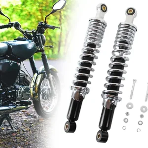 Federbein Stoßdämpfer Set 337mm Hinten verchromt Simson S50 S51 S70 Enduro S83 SR50 + 20-tlg. Schrauben-Set Jetzt Kaufen