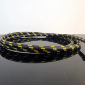 Textilumflochtene Zündkabel 7mm schwarz-gelb Bestseller