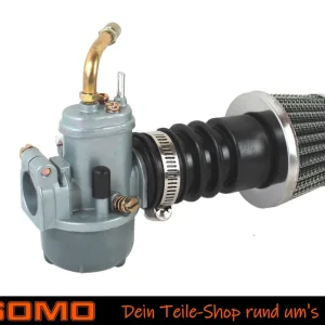 [Paket] BING Tuning Vergaser 14mm Kaltstartautomatik + Sport Luftfilter 15-19mm für Hercules Puch Zündapp Kreidler KTM DKW Mofa Moped Mokick Direkt Vom Hersteller