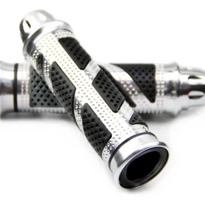 Preis Gesenkt SET Lenkergriffe 22/ 24 mm schwarz silber universal Motorrad Moped Mokick Quad