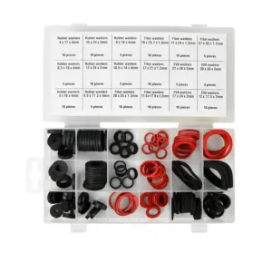 141 tlg. Set Gummidichtung Faserdichtung O Ring Flachdichtung Dichtring Gummi Unterlegscheibe Heißes Angebot