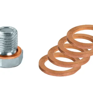 [Paket] Ölablassschraube magnetisch M14 x 1,5mm + 5x Dichtring aus Kupfer Ø 14 x 20mm, Verschlussschraube für Moped Motorrad Auto PKW, Simson Online Kaufen