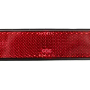 Expressversand Reflektor Classic selbstklebend, Rückstrahler Katzenauge, rot, rechteckig, E-geprüft, Roller, Moped, Motorrad