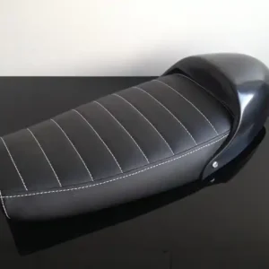 Cafe-Racer SEAT, SR 500, suitable for pillion riders, black, incl. removable hump Schnäppchen