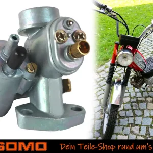 Vergaser Bing Nachbau Typ 85/13 für Sachs Motor 504 + 505 für Hercules Prima, KTM, DKW, Seitenschwimmer, Gasschieber Schneller Versand
