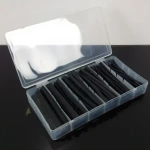 Solange Der Vorrat Reicht Heat shrink TUBING set Black-100 pieces
