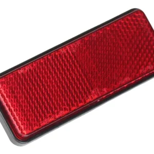 Reflektor mit Schraube Rückstrahler Katzenauge rot rechteckig E-geprüft, 90 x 35 mm Verkehrssicherheit Preiswert