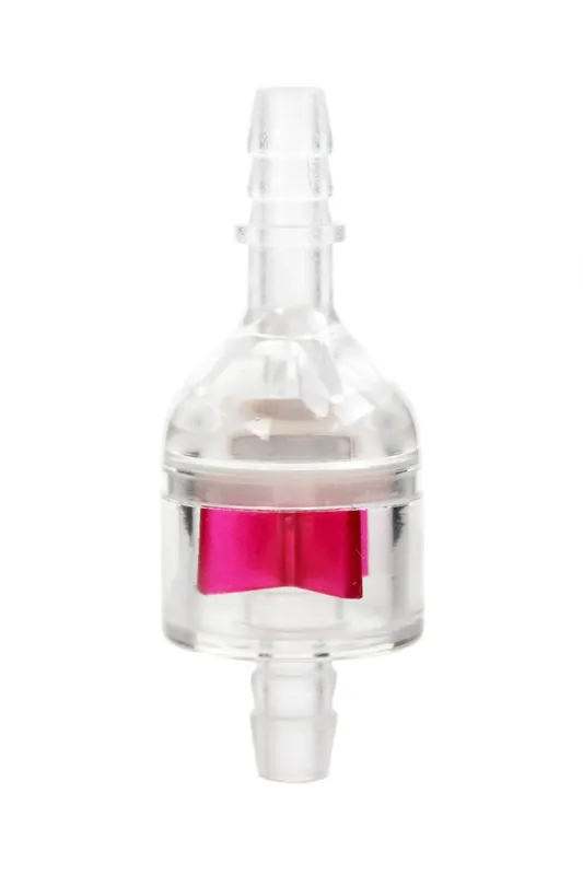Jetzt Kaufen Benzinfilter - Fast Flow II - transparent und Rot, 7mm Schlauchanschluss, große Benzinkammer, Länge 57mm
