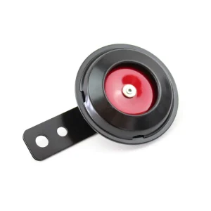 Hupe Signalhorn 12V universal schwarz und rot lackiert Lautstärke bis zu 105 dB Gleichstrom für Moped Quad, Mofa Saisonangebot