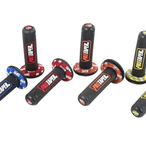 Neue Kollektion Pro Taper Lenker Griffe - Full Diamond MX Grips - für Moped, Motorrad, Motocross, Gelb, Orange, Rot oder Blau