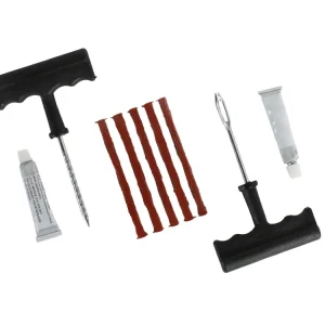 Meistverkauft Reifen Reparatur Set für Auto, Motorrad, Roller Reifenpanne, Pannenset, Flickzeug 9-teilig