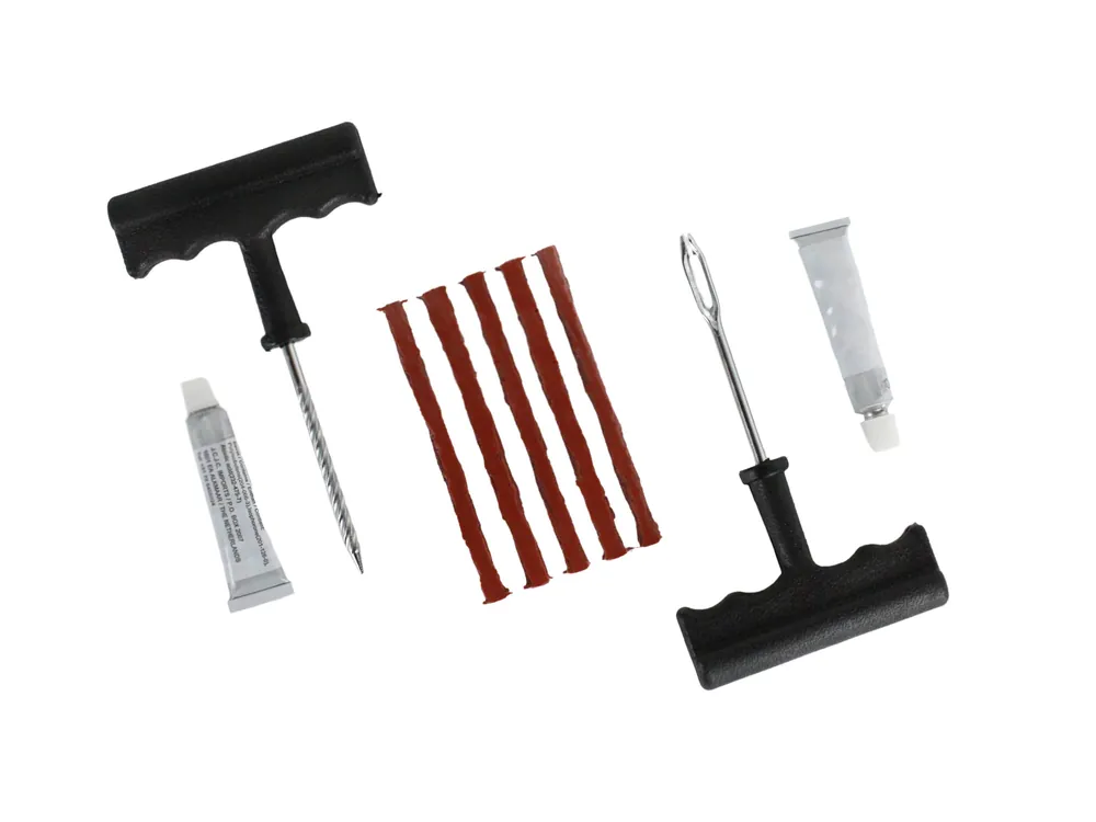 Meistverkauft Reifen Reparatur Set für Auto, Motorrad, Roller Reifenpanne, Pannenset, Flickzeug 9-teilig