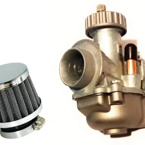 Bestpreis [Paket] SET 19mm Vergaser  + 32#039;er Sport Luftfilter für Puch, Zündapp, Hercules