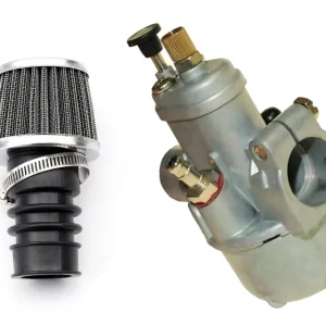 Schnäppchen [Paket] BING Tuning Vergaser 15mm + Sport Luftfilter 15-19mm für Zündapp Hercules Kreidler Mofa und Mokick