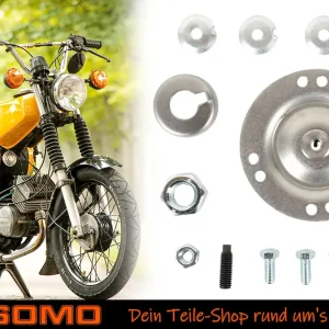 Garantierte Lieferung [Paket] Befestigungs-Set für Kupplungspaket mit Druckplatte Druckstück für Simson S51 S53 S70 S83 SR50 SR80 KR51/2, M500-M700 4-Gang Motor