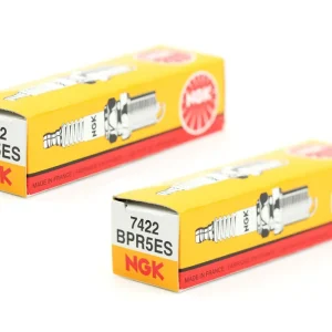 Neu [Paket] 2x NGK Zündkerze BPR5ES Gewinde Durchmesser 14mm für Motorrad, Quad, Boote, Rasenmäher, Honda Yamaha Dacia Ford Suzuki Nissan Kawasaki uvm.
