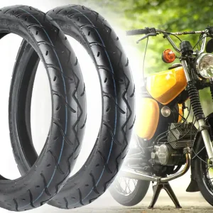 Neuheit [Paket] 2 Reifen 2,75 x 16 Zoll Vee Rubber VRM-099 R Reinforced Straßenprofil, J46 für Simson S50, S51, S70, S53, KR51 SR4-2, SR4-3, SR4-4 Moped