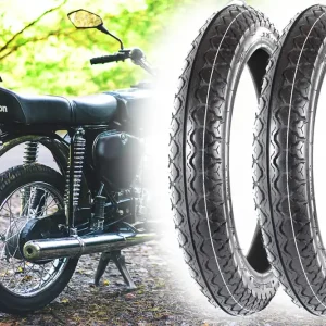 [Paket] 2x Reifen 2,75 x 16 Zoll Vee Rubber VRM-159 Straßenprofil, P46 für Simson S50, S51, S70, S53, KR51 SR4-2, SR4-3, SR4-4 Moped Ausverkauf