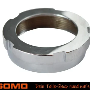 Krümmermutter verchromt, Durchmesser 40mm für Motorrad, MZ IFA BK350, BMW, EMW Zertifiziert