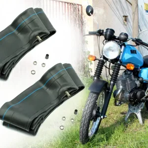 Sofort Bestellen [Paket] 2x Schlauch 2.75x18 Zoll, 3.00x18 Zoll, 90/90 x 18 Zoll, TR4 Autoventil gerade, für MZ ES, ETS, TS, ETZ von Vee Rubber