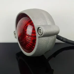 MOTONE "Eldoroado" LED taillight with license plate lighting, aluminum shot blast Expressversand