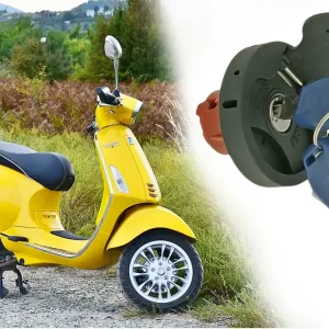 Tankdeckel mit Schloss, Ersatztankdeckel, Originalausführung abschließbar, 2 Schlüssel für Aprilia, Derbi, Gilera, Peugeot, Piaggio, Rieju Zertifiziert